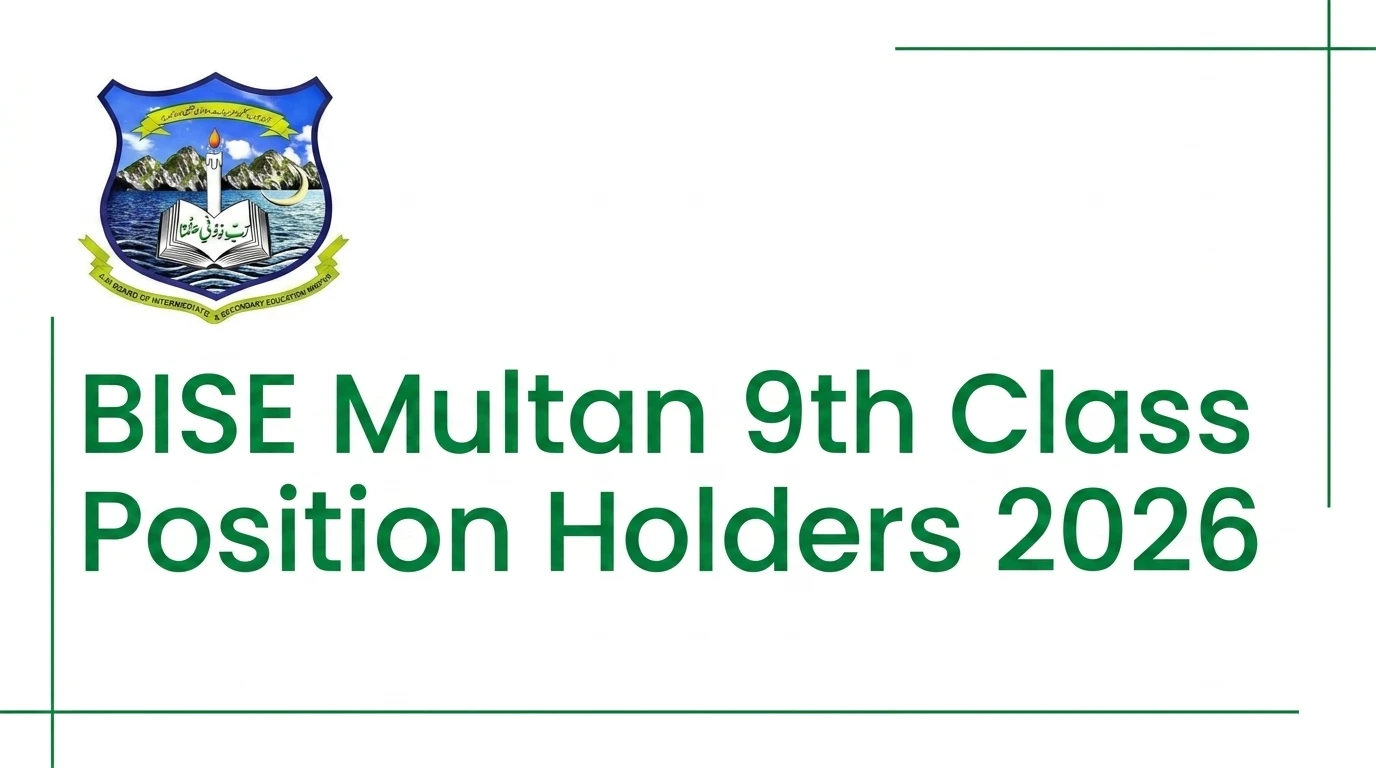 BISE Multan 9th Class Position Holders 2026 – Complete Guide